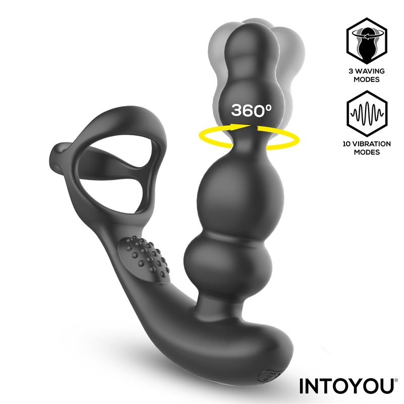 INTOYOU Klark Vibrating and Waving Butt Plug with Remote