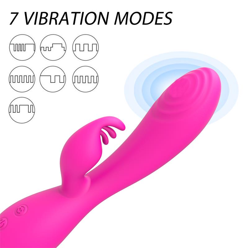 NALONE Magic Stick Rabbit Vibe with Pulsation Fuchsia