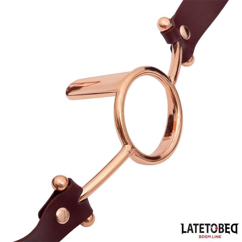 LATETOBED BDSM LINE Leather O Ring Gag