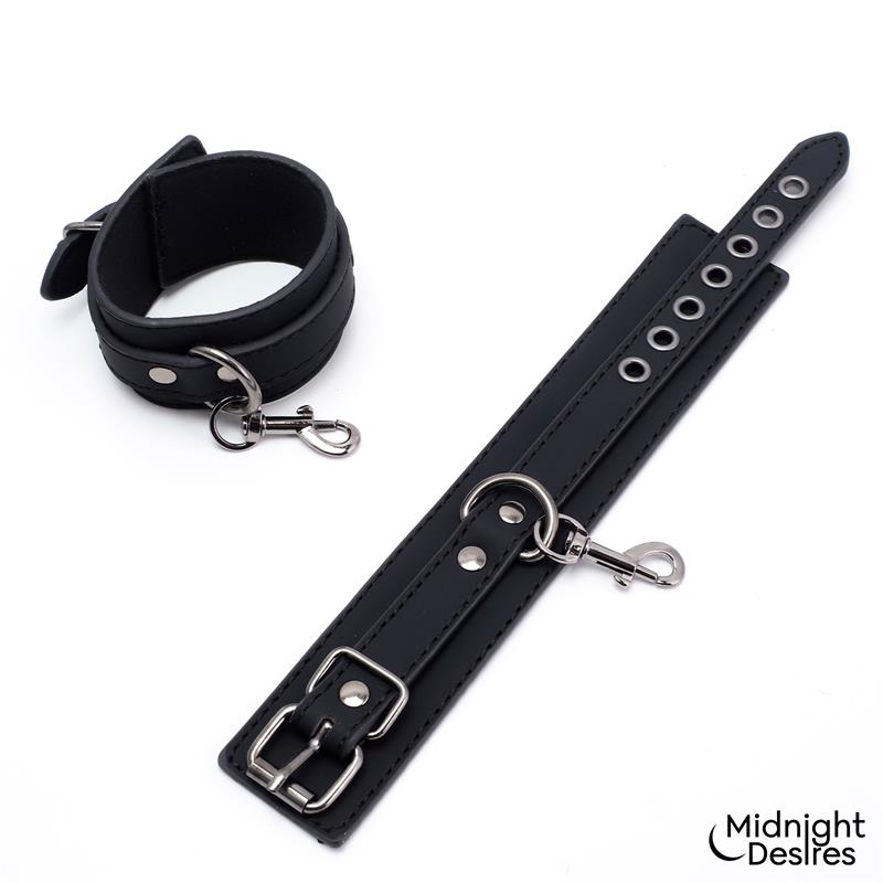 MIDNIGHT DESIRES Restrain Set with Hand and Thigh Cuffs