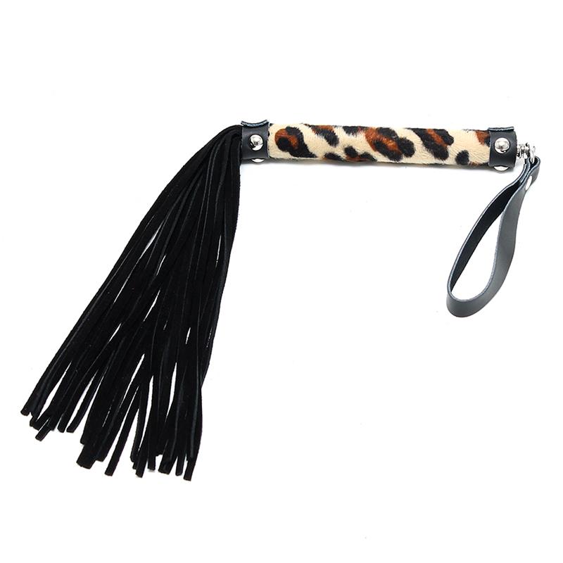 BONDAGE PLAY Flogger Leopard 35 cm