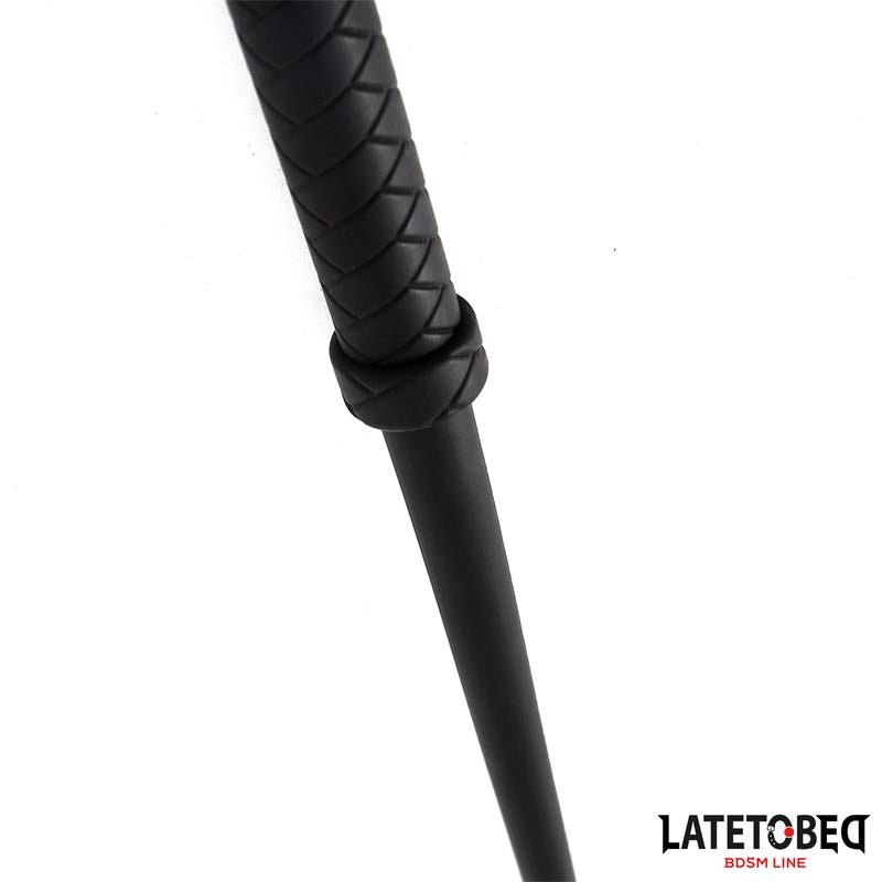 LATETOBED BDSM LINE Silicone Whip Black 63.5cm