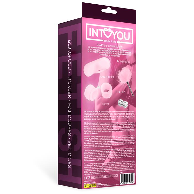 INTOYOU BDSM LINE Starters Bondage Set 4 Pieces Pink