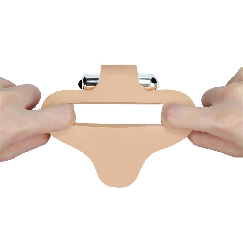 LOVETOY Anal Stimulator The Ultra Soft Bead 6.5" with Vibration Flesh