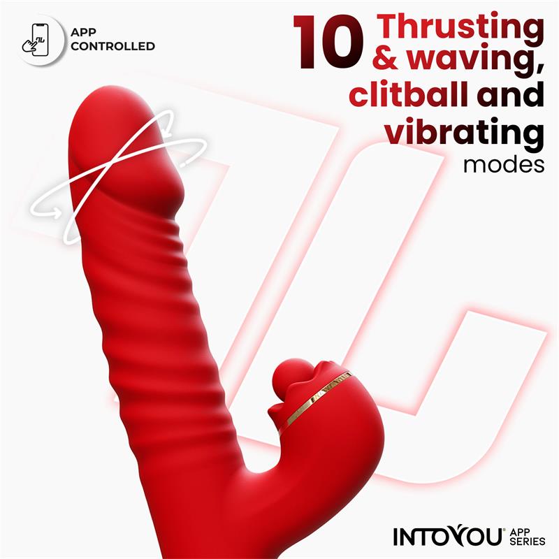INTOYOU APP SERIES Ascen Thrusting and Waving Vibe with App Magnetic USB