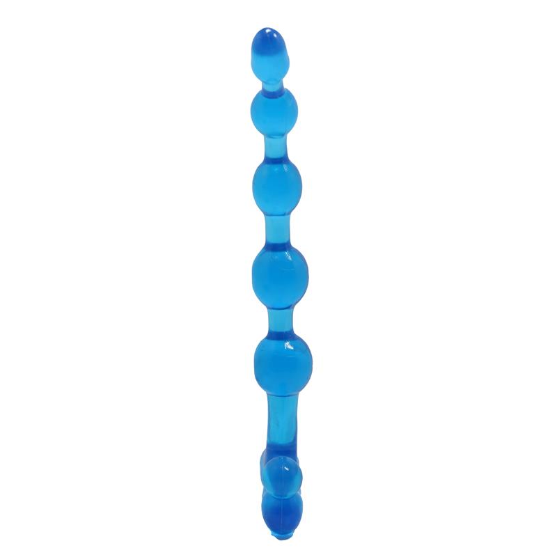 BAILE Bendy Twist Anal Beads Blue