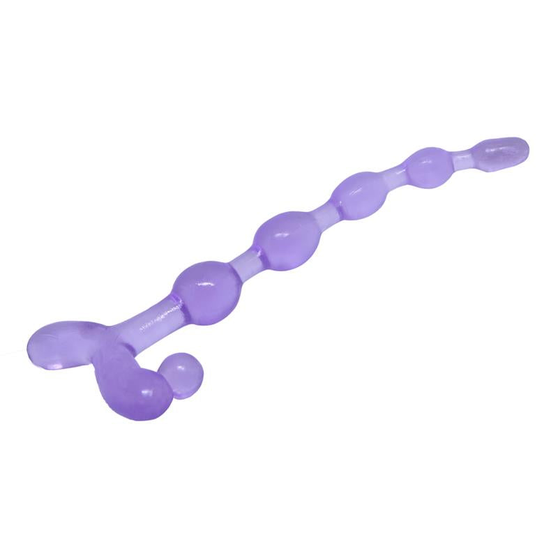 BAILE Bendy Twist Anal Beads Purple