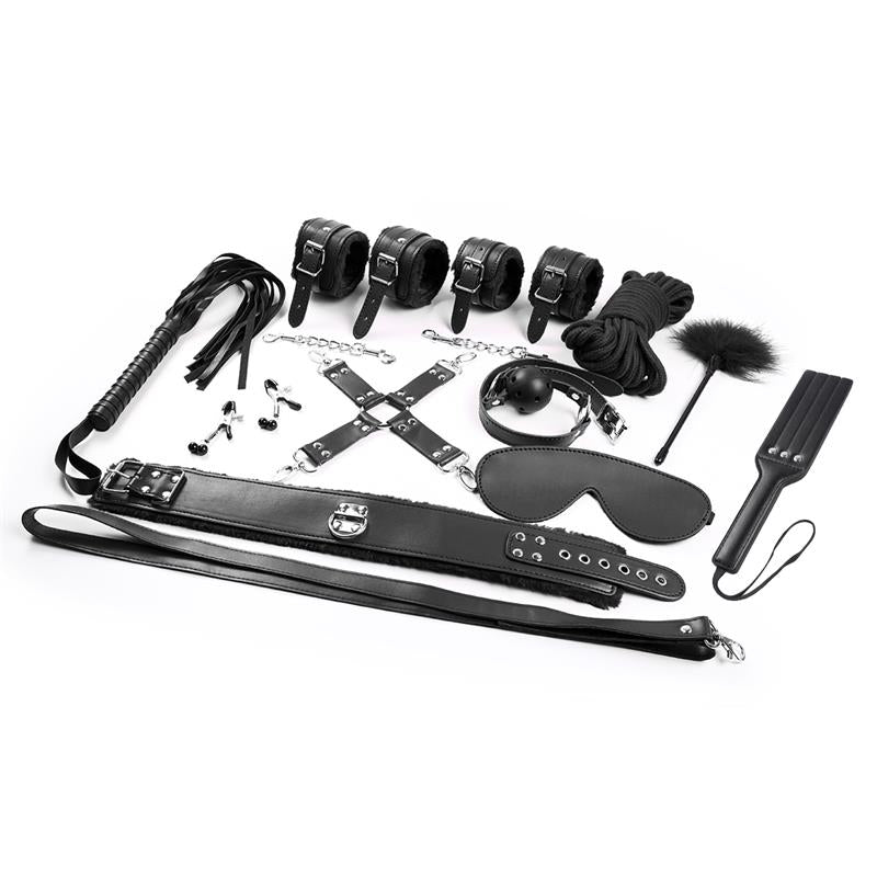 INTOYOU BDSM LINE Bondage Set 11 Pieces Black