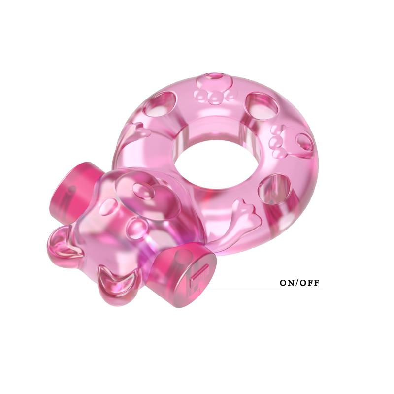 BAILE Cock Ring with Vibrating Bullet Bear