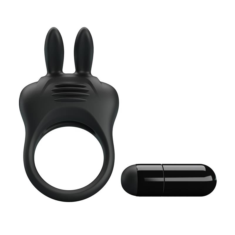 PRETTYLOVE Davion Cock ring with vibration and Rabit