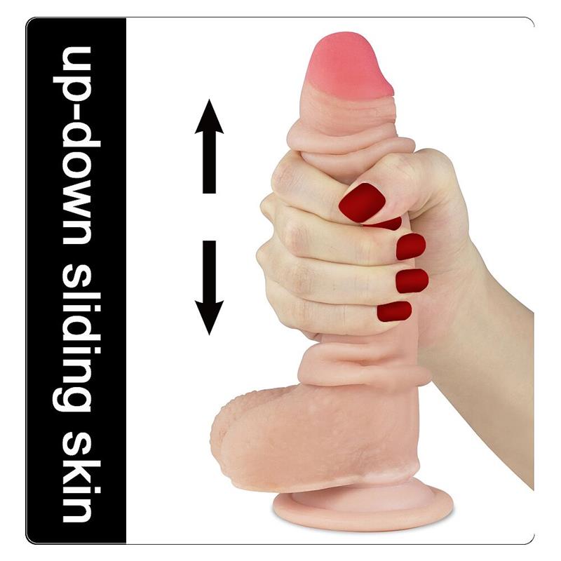 LOVETOY Dildo Sliding 7" Flesh