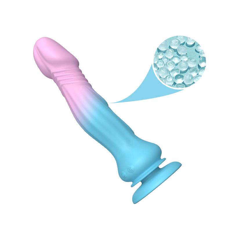 Dildo with Thrusting and Vibration with Suction Cup 19.2cm