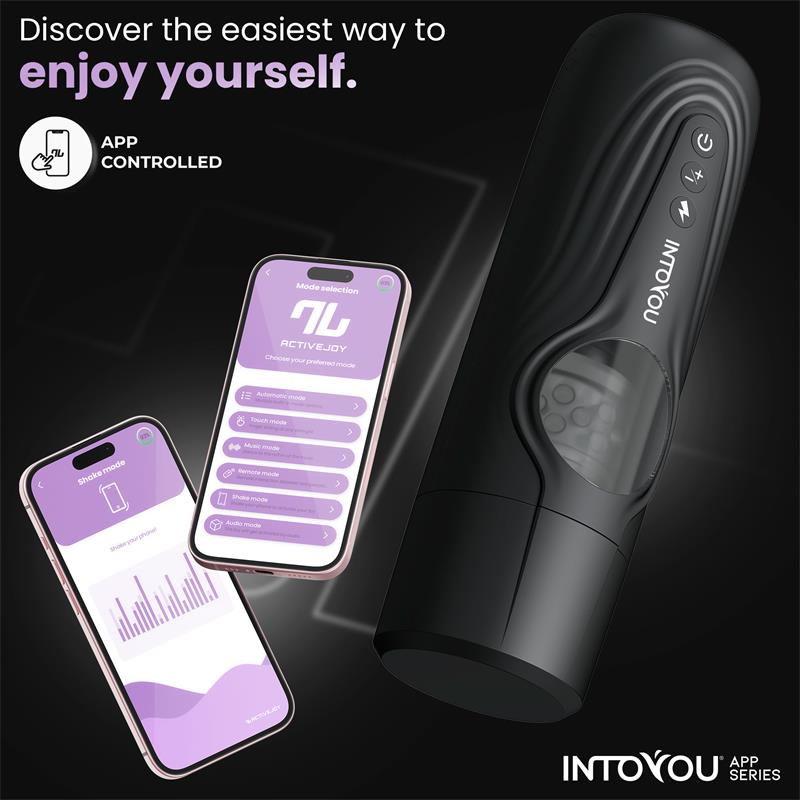 INTOYOU APP SERIES Egor Thrusting and Rotating Male Masturbator with App