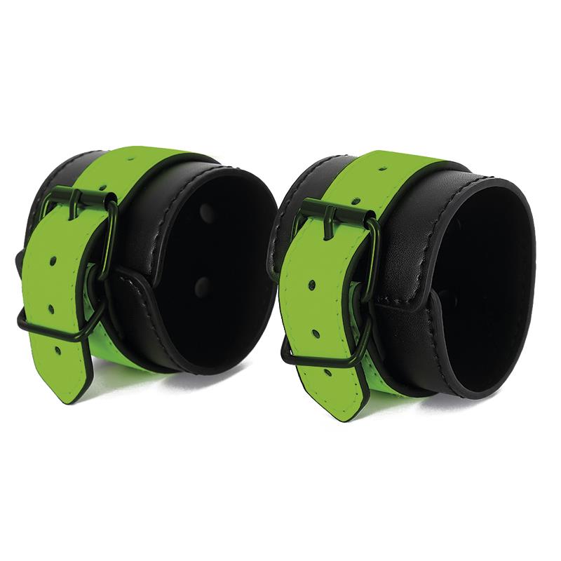 SHINING LINE Glow in the Dark Cuffs and Restraints Bed Set