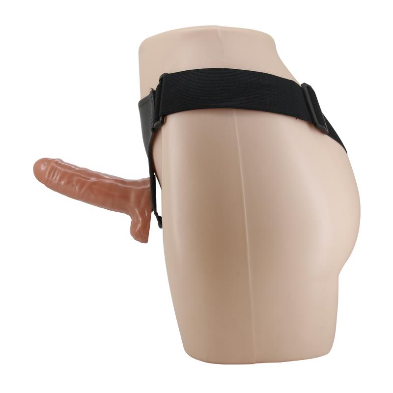 BAILE Harness with Double Retractable Dildo with Vibration
