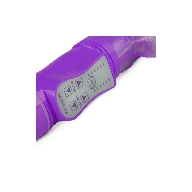EASYTOYS Rabbit Vibrator Thrusting and Rotating Balls Purple