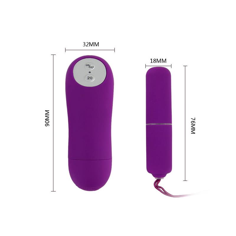 BAILE Vibrating Bullet Magic X20 Purple
