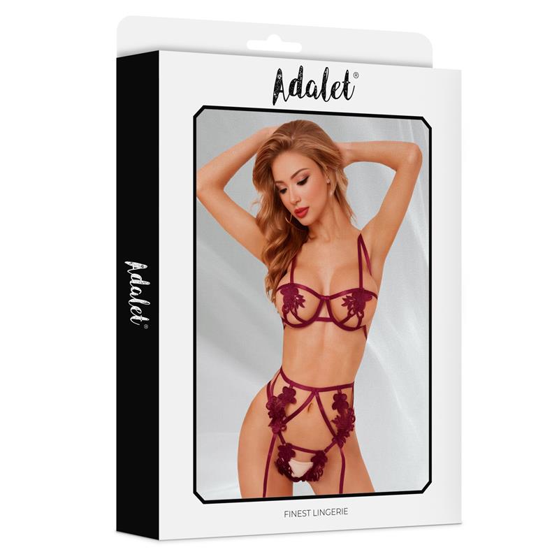 ADALET LINGERIE Amber 3 Pieces Set Red