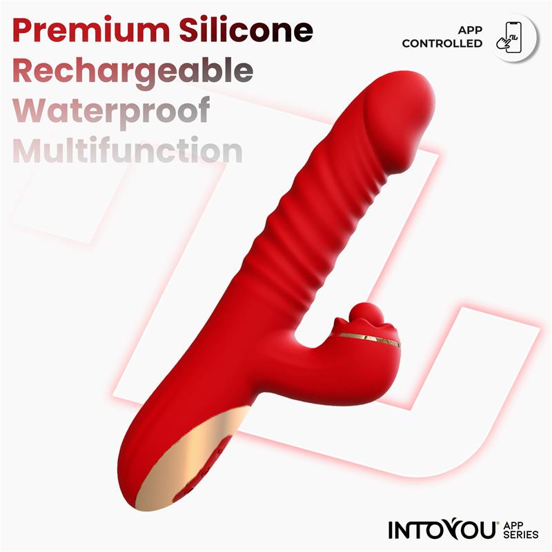 INTOYOU APP SERIES Ascen Thrusting and Waving Vibe with App Magnetic USB