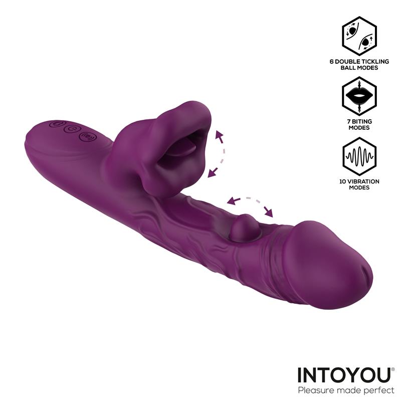 INTOYOU Bella Vibe with Double Tickling Ball and Biting 3 Motors