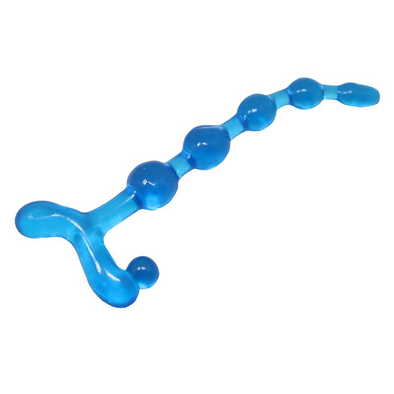 BAILE Bendy Twist Anal Beads Blue