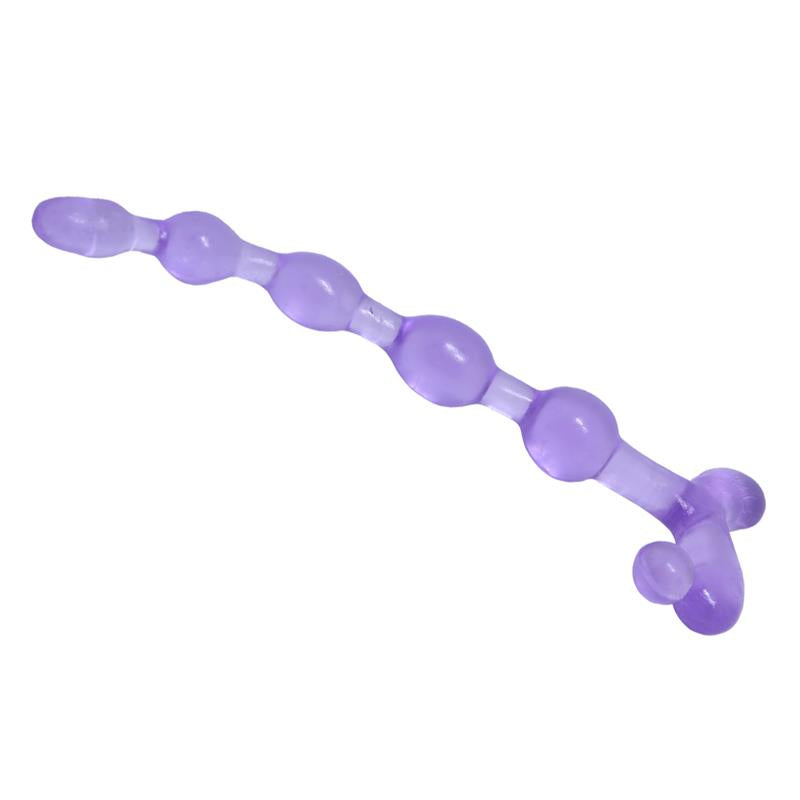 BAILE Bendy Twist Anal Beads Purple