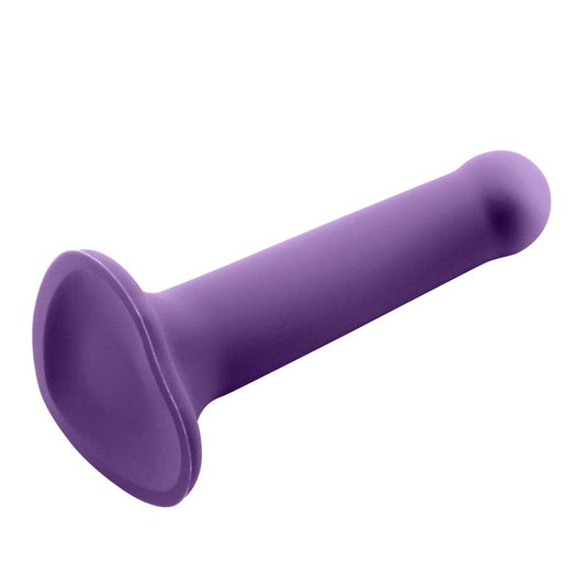 ACTION Bouncy Liquid Silicone Dildo Hiper Flexible 6.5" - 16.5 cm Size S Purple