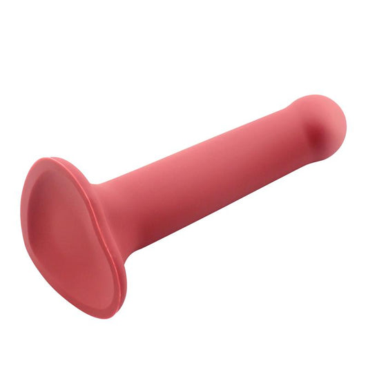ACTION Bouncy Liquid Silicone Dildo Hiper Flexible 7.5" - 19 cm Size L Burgundy