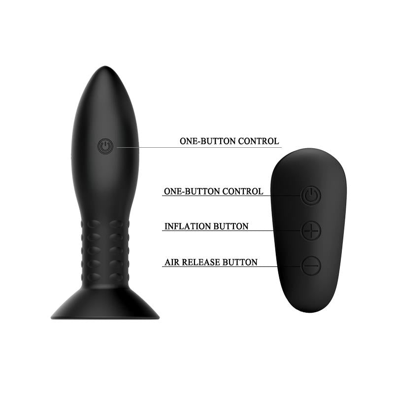 MR PLAY Butt Plug with Vibration and Rotation