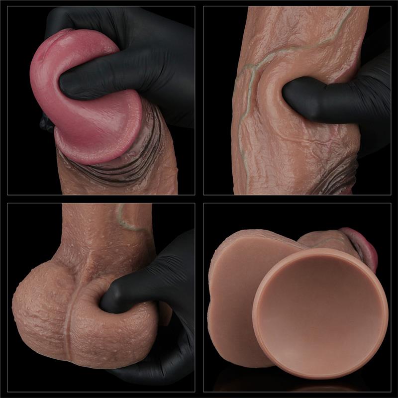 LOVETOY Dildo Dual Layered Silicone XXL 11"