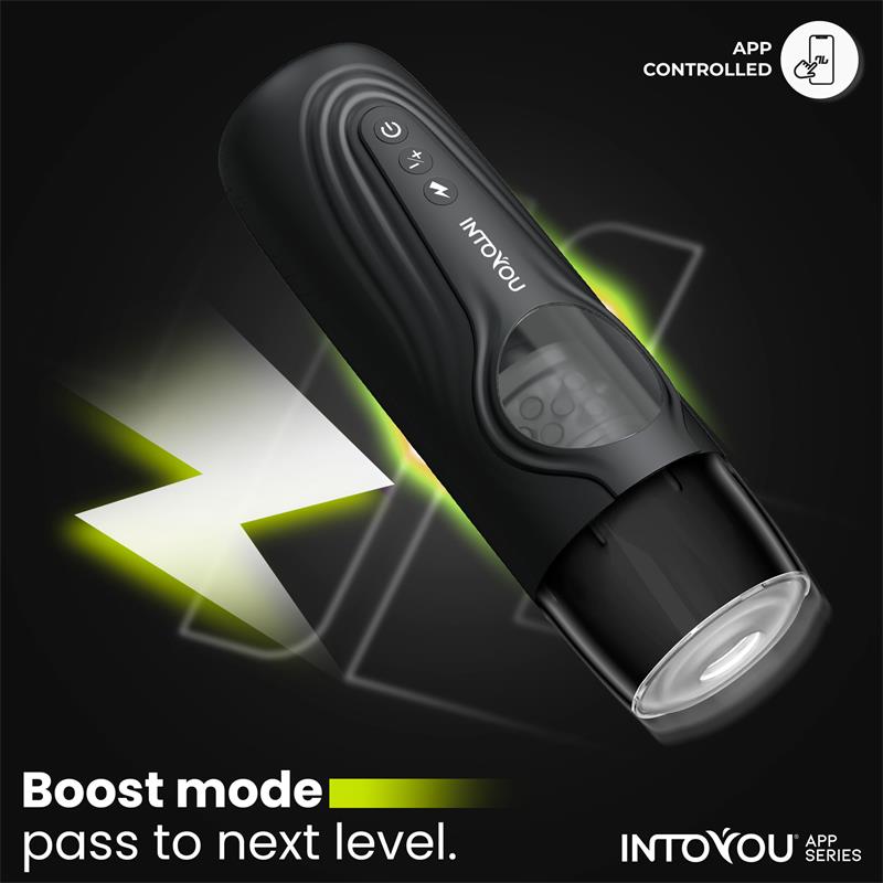 INTOYOU APP SERIES Egor Thrusting and Rotating Male Masturbator with App