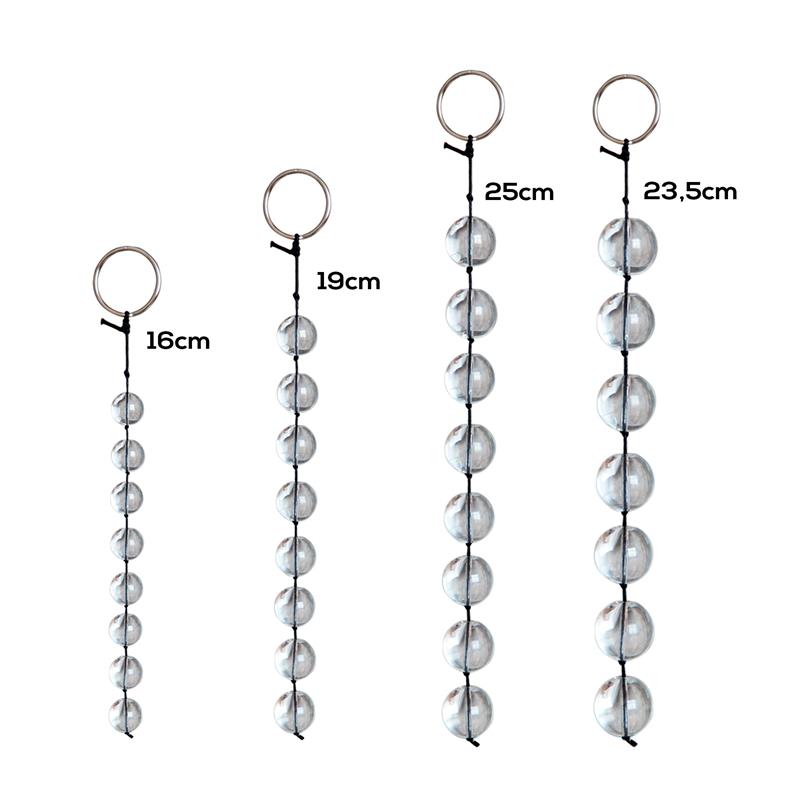 LATETOBED BDSM LINE Glass Anal Beads 4 Sizes