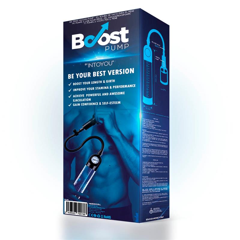 BOOST PUMPS Manual Penis Pump with Valve PSX03 Crystal