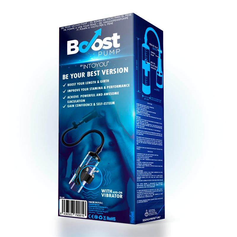 BOOST PUMPS Manual Penis Pump with Vibration Attachment PSX06