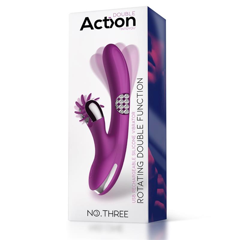 ACTION No. Three Rotator with Rotating Balls 360º and Stimulating Wheel