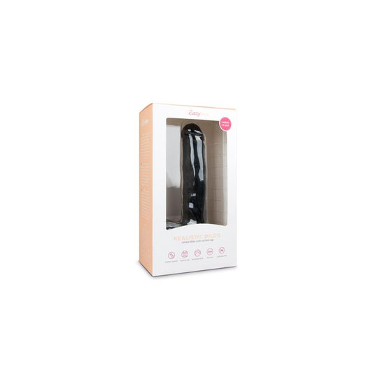 EASYTOYS Realistic Dildo Black 26.5 cm