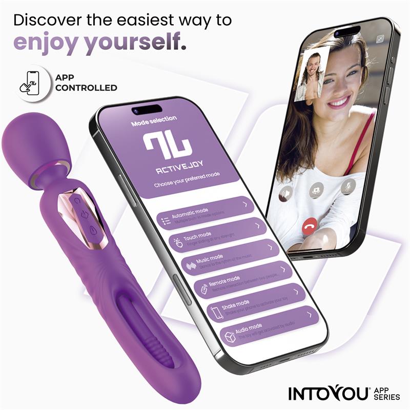 INTOYOU APP SERIES Salma Wand with Flipping Tongue and Vibration with App