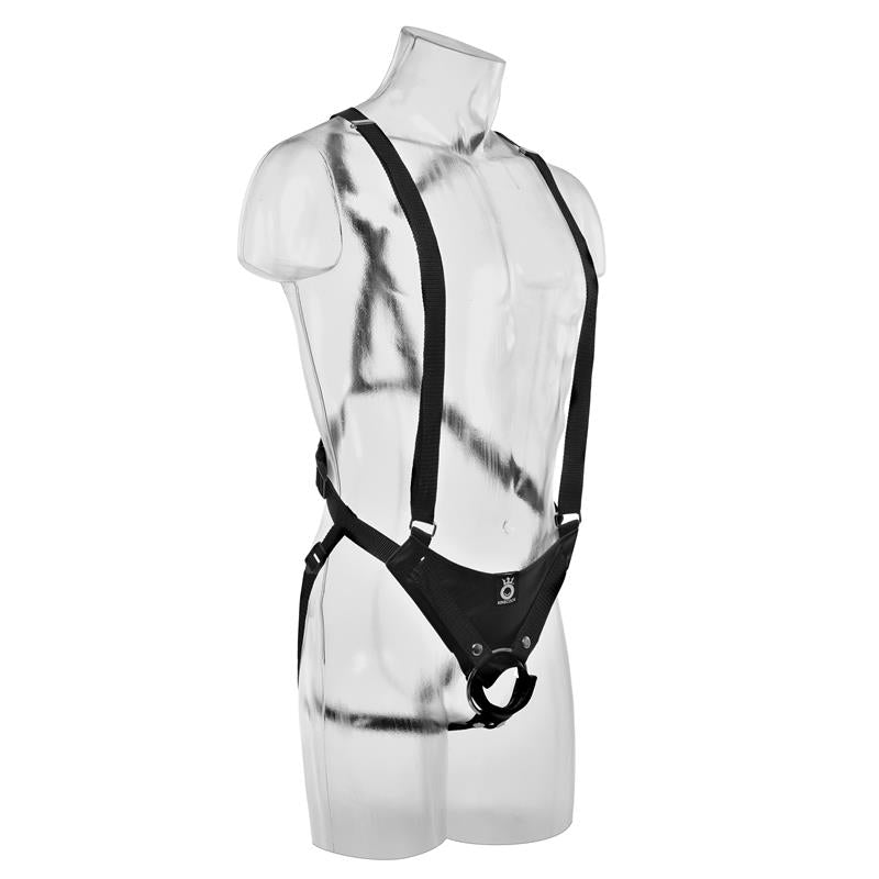 KING COCK Suspender Strap-On with Hollow Dildo 10"
