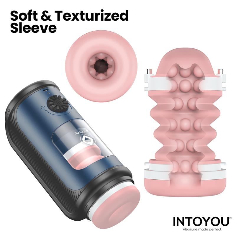 INTOYOU Tenkro Masturbator wit Thrusting and Heat USB-C