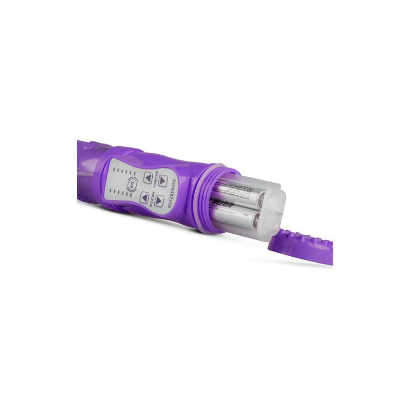 EASYTOYS Rabbit Vibrator Thrusting and Rotating Balls Purple