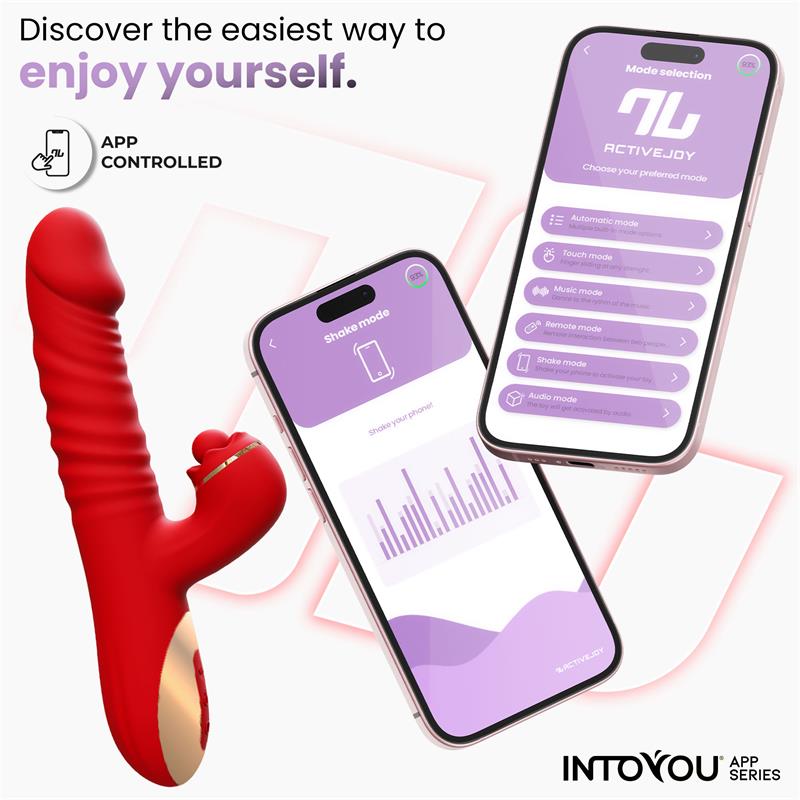INTOYOU APP SERIES Ascen Thrusting and Waving Vibe with App Magnetic USB