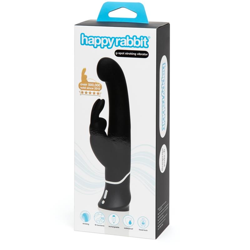 HAPPY RABBIT G-Spot Stroker Rabbit Vibrator Black