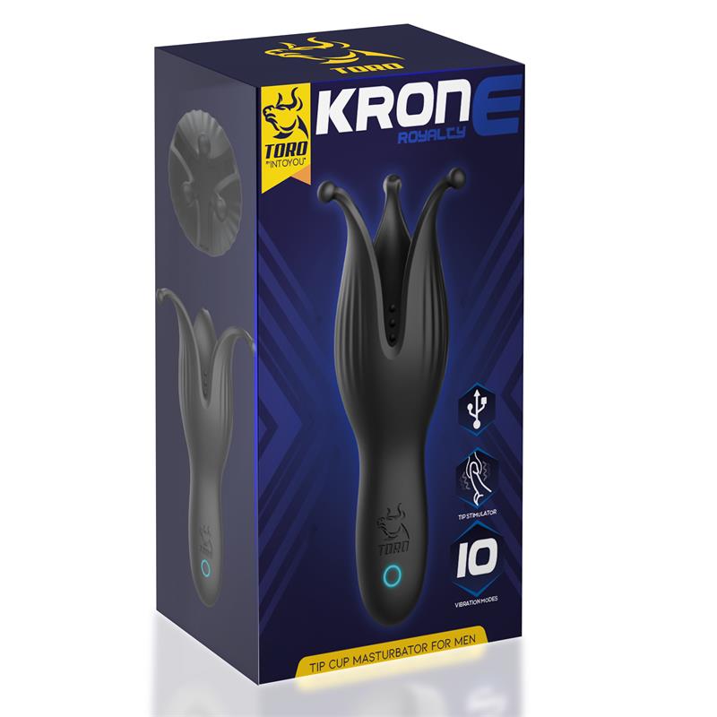 MINOTHOR Krone Tip Cup Masturbator for Men Silicone USB