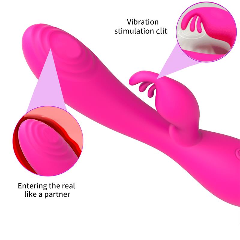 NALONE Magic Stick Rabbit Vibe with Pulsation Fuchsia