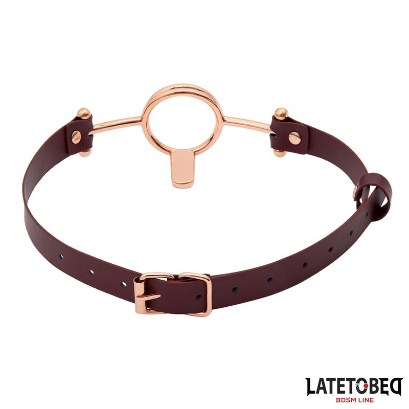 LATETOBED BDSM LINE Leather O Ring Gag