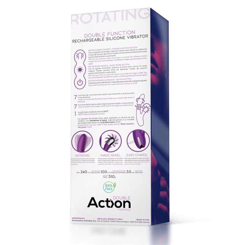 ACTION No. Three Rotator with Rotating Balls 360º and Stimulating Wheel