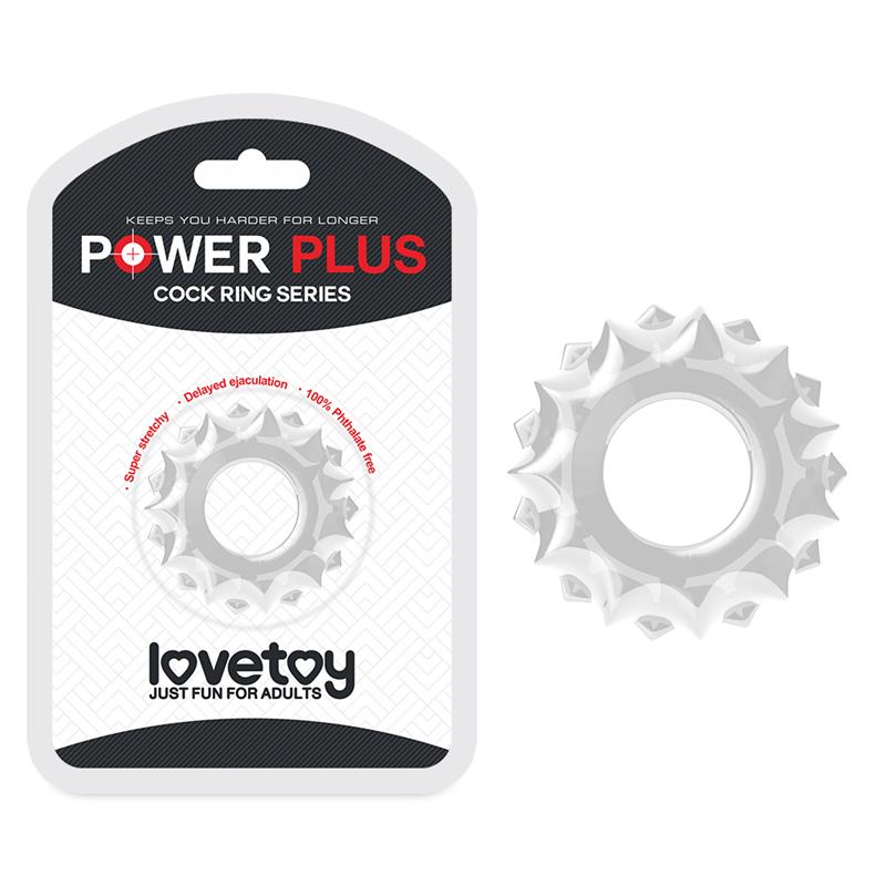 LOVETOY Penis Ring Power Plus Clear