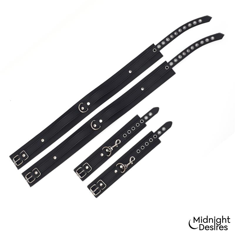 MIDNIGHT DESIRES Restrain Set with Hand and Thigh Cuffs