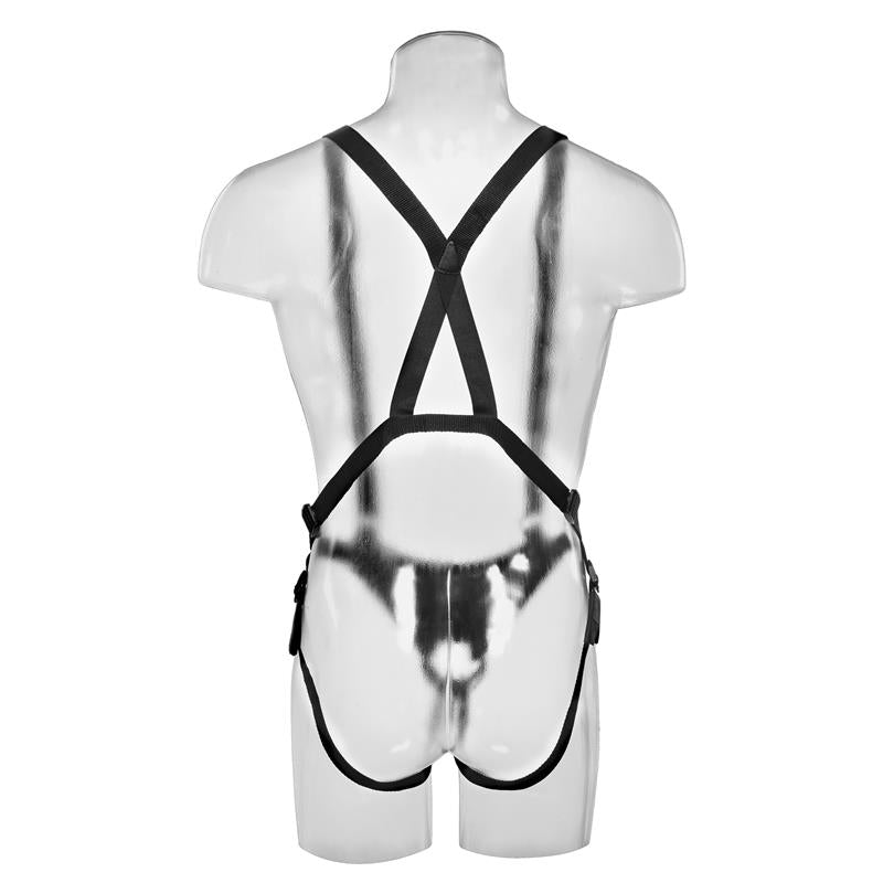 KING COCK Suspender Strap-On with Hollow Dildo 10"