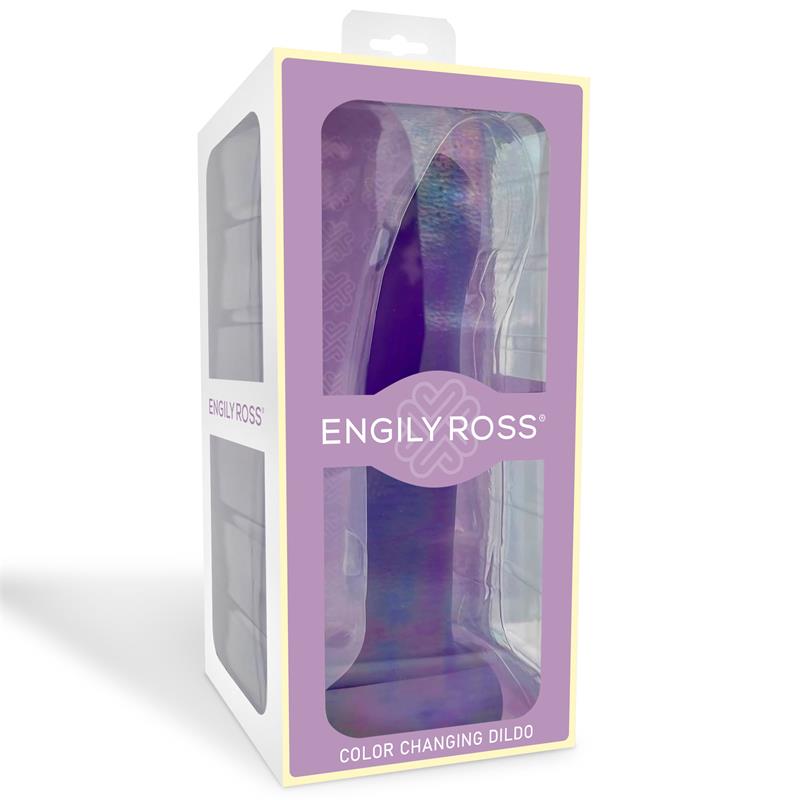 DILDOX BY ENGILY ROSS Color-Changing Dildo Purple to Pink Size L 21 cm